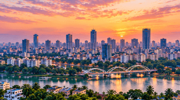 Dhaka city skyline