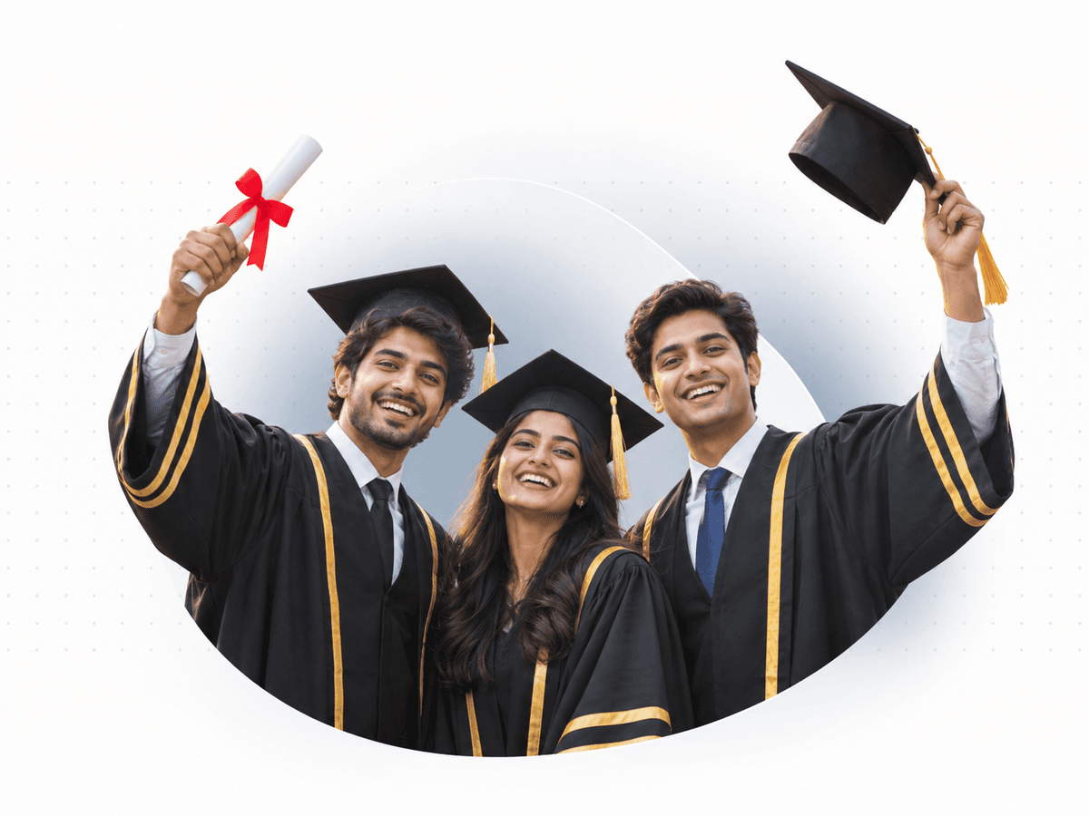 Graduate celebrating academic success